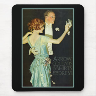 Dancing Couple Arrow Shirt Ad Mouse Pad