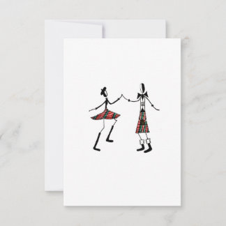 Dancing Couple Flat Card