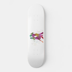 Dancing Couple in Watercolor Skateboard