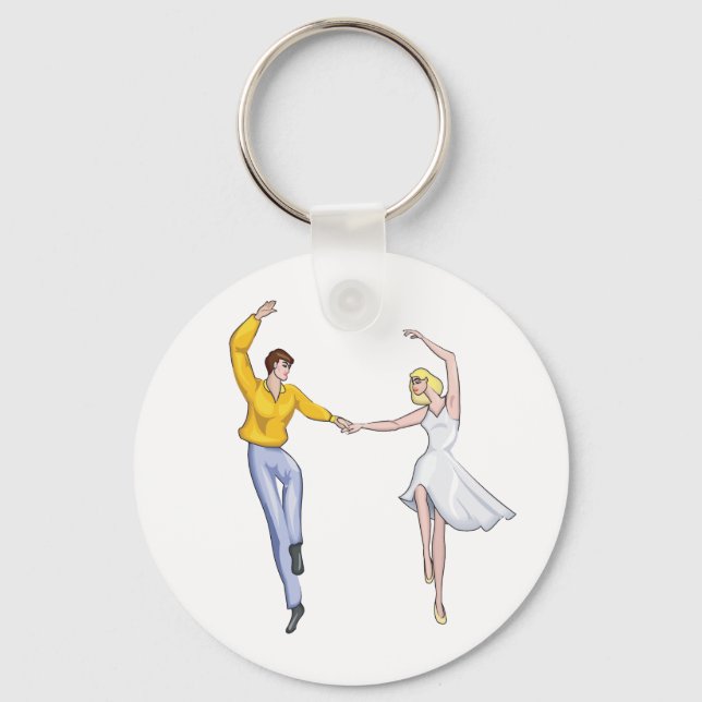 Dancing Couple Key Ring (Front)