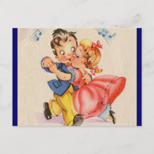 Dancing Couple Postcard
