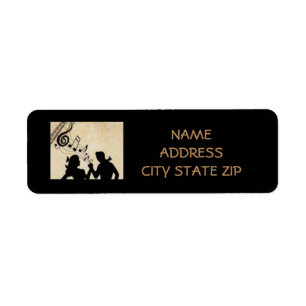 ***DANCING COUPLE*** RETURN ADDRESS LABEL