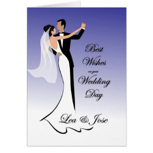 Dancing Couple Wedding Card for Lea-Jose