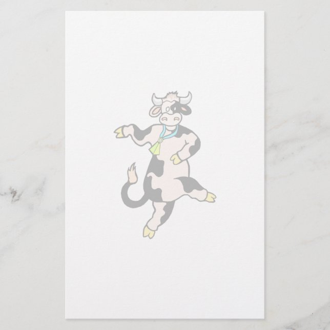 Dancing Cow Stationery (Front)