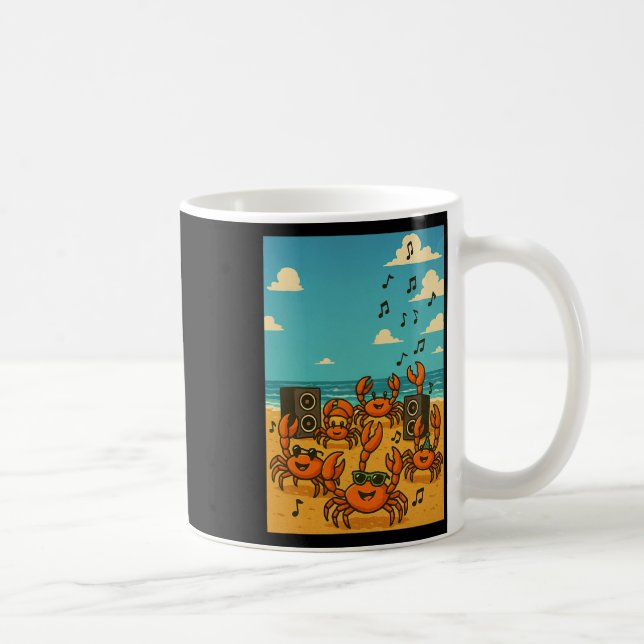 Dancing Crabs  Coffee Mug (Right)