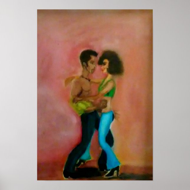 Dancing created by Artist Roger Bates Poster (Front)