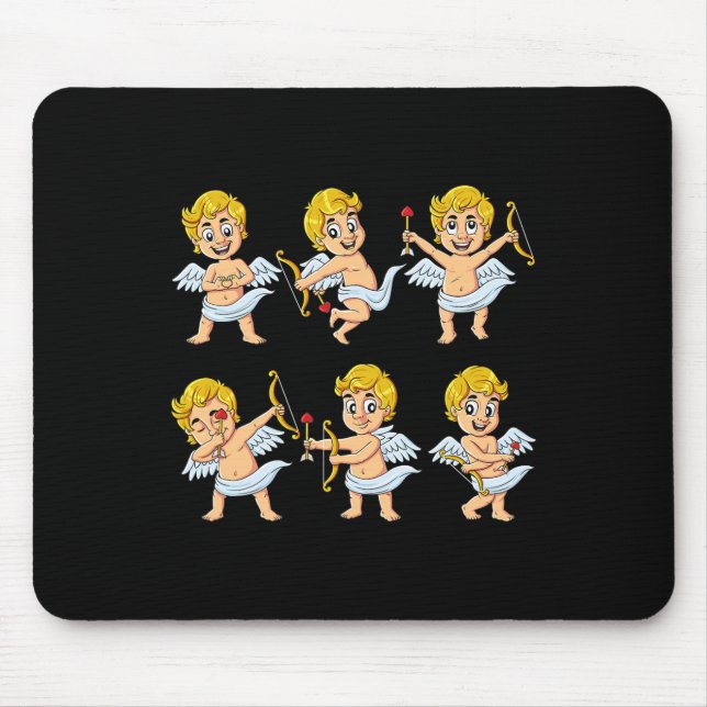 Dancing Cupids Dance Challenge Valentines Day Boys Mouse Pad (Front)