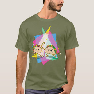 Dancing Disco Tacos Funny Taco  80s Retro Humour T-Shirt