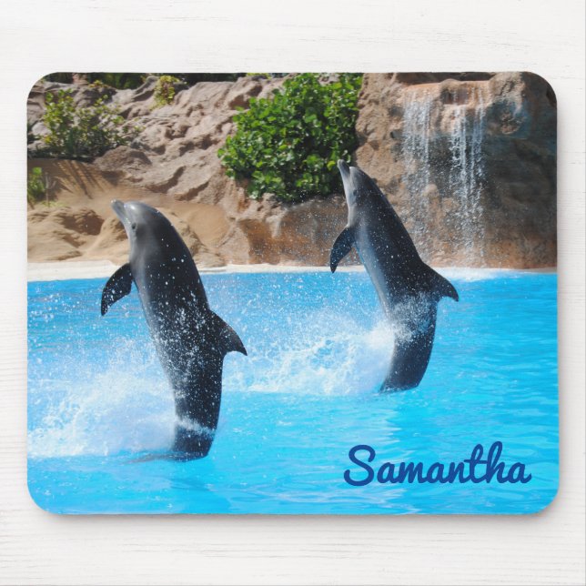 Dancing Dolphins Marine Life Mouse Pad (Front)