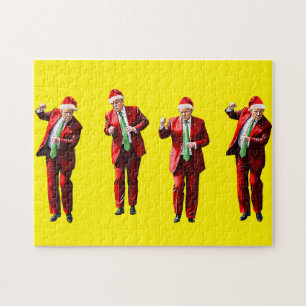 Dancing Donald Trump Christmas Jigsaw Puzzle