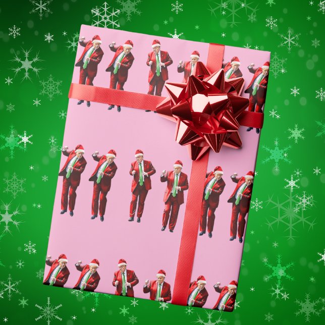 Dancing Donald Trump Christmas MAGA Wrapping Paper (Creator Uploaded)