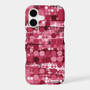 Dancing Dots and Circle in Red Tones