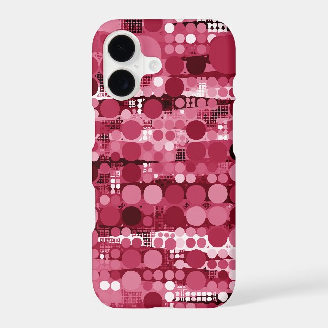 Dancing Dots and Circle in Red Tones (Back)