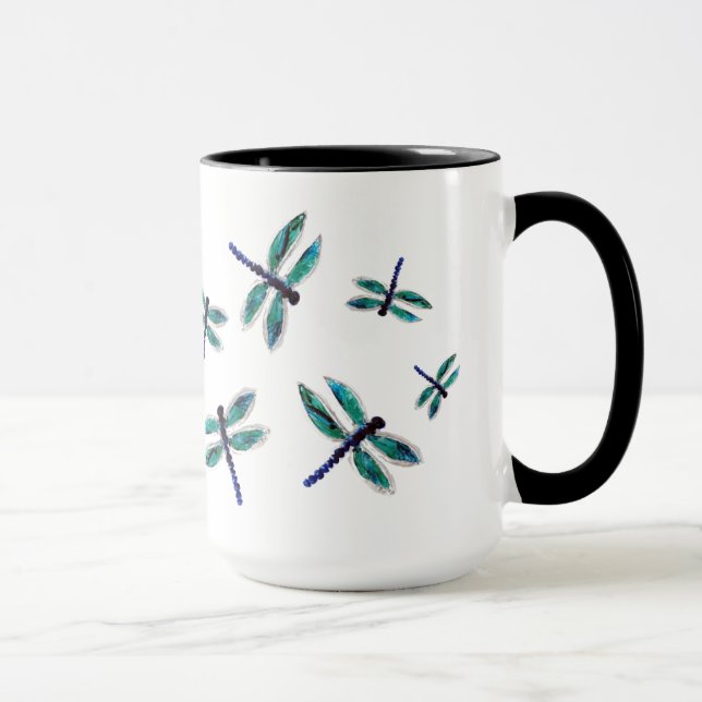 Dancing Dragonfly Art Mug (Right)