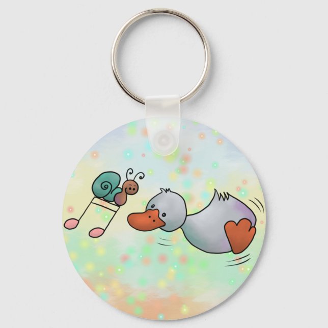 dancing duck keyger key ring (Front)