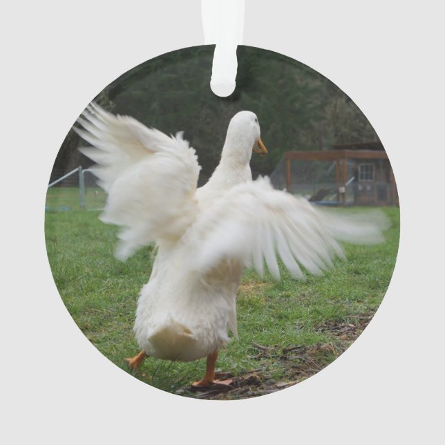 Dancing Duck Ornament (Back)