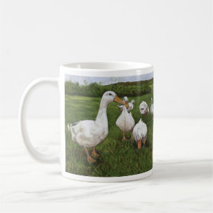 Dancing ducks coffee mug
