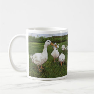 Dancing ducks coffee mug
