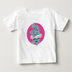 Dancing Elephant Baby T-Shirt