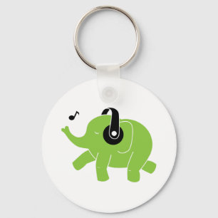 Dancing Elephant Key Ring