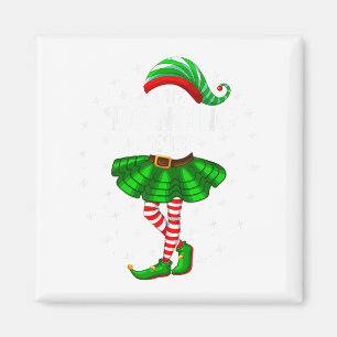 Dancing Elf Christmas Family Matching Women Girls  Magnet
