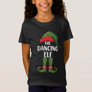 Dancing Elf Family Matching Group Christmas Party  T-Shirt