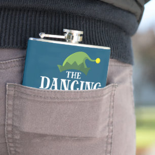 Dancing Elf Matching Family Group Christmas Party Hip Flask