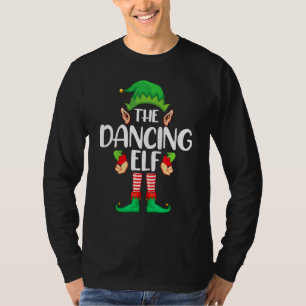 Dancing Elf Matching Family Group Christmas Party T-Shirt