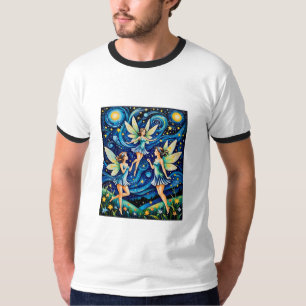Dancing Fairies Under Starry Sky Tee