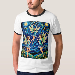Dancing Fairies Under Starry Sky Tee