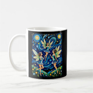 Dancing Fairies Under Starry Sky Tee Coffee Mug