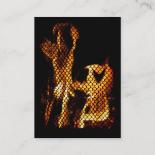 Dancing Fire ATC Business Card