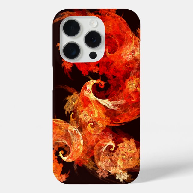 Dancing Firebirds Abstract Art Case-Mate iPhone Case (Back)