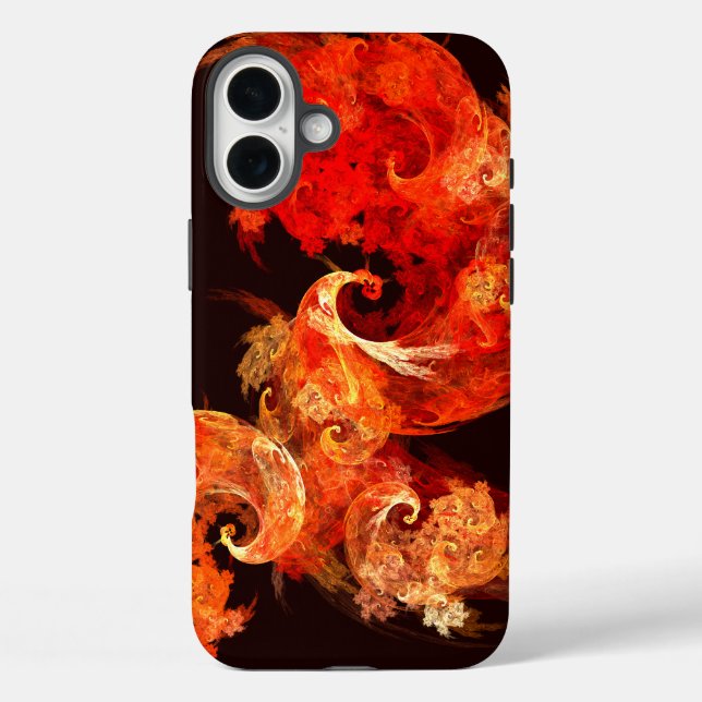Dancing Firebirds Abstract Art Case-Mate iPhone Case (Back)