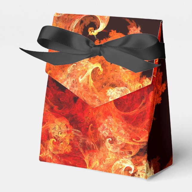 Dancing Firebirds Abstract Art Favour Box (Front Side)