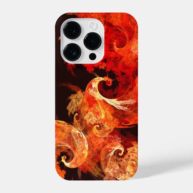 Dancing Firebirds Abstract Art iPhone Case (Back)
