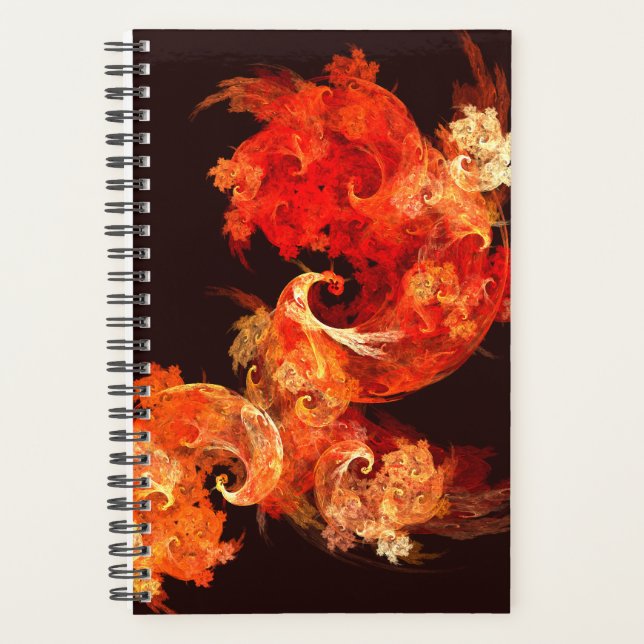 Dancing Firebirds Abstract Art Planner (Front)