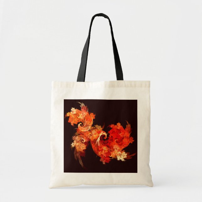 Dancing Firebirds Abstract Art Tote Bag (Front)
