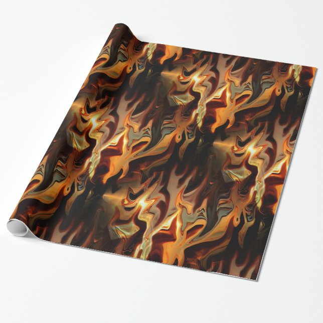 Dancing Flames..... Wrapping Paper (Unrolled)