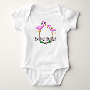 Dancing Flamingos Baby Bodysuit