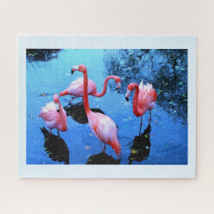 Dancing flamingos jigsaw puzzle