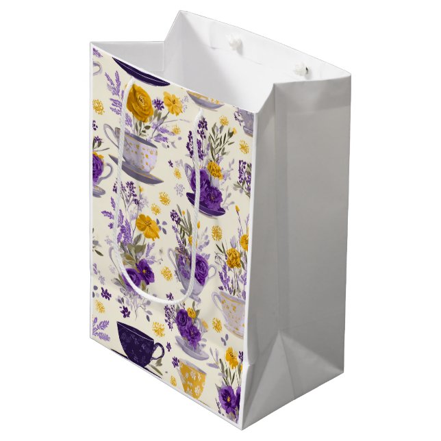 Dancing flower  medium gift bag (Front Angled)