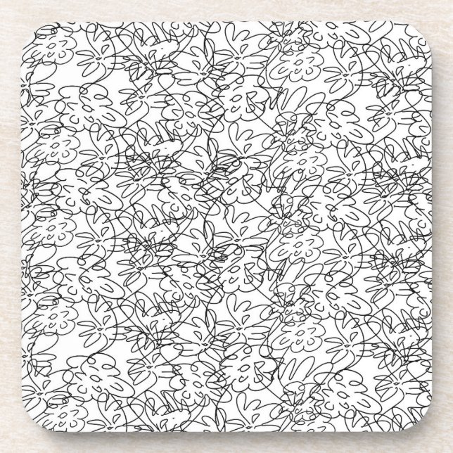 Dancing Flowers Coasters (Front)