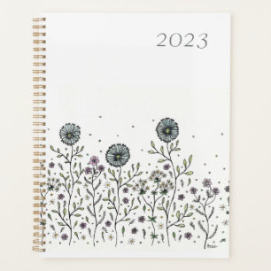 Dancing Flowers in a Meadow 2023 Planner