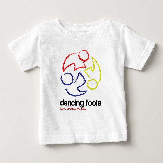 Dancing Fools (logo only, light -- INFANT) Baby T-Shirt (Front)