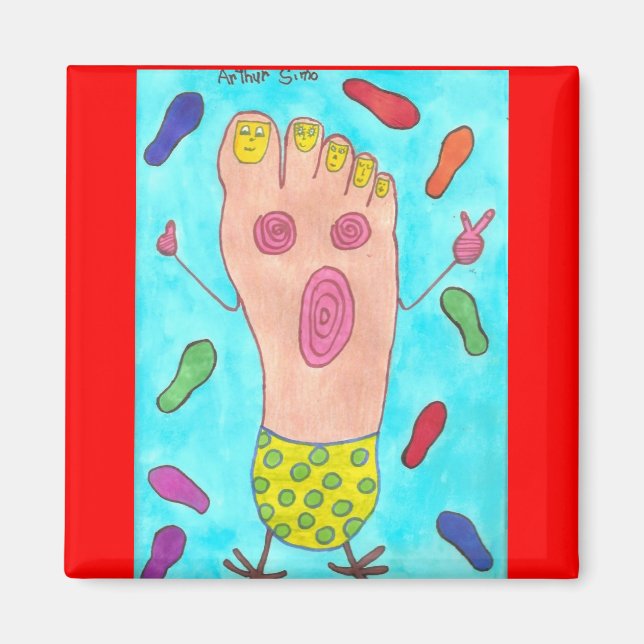 Dancing Foot Magnet (Front)