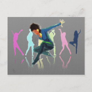 Dancing for Joy Art Postcard