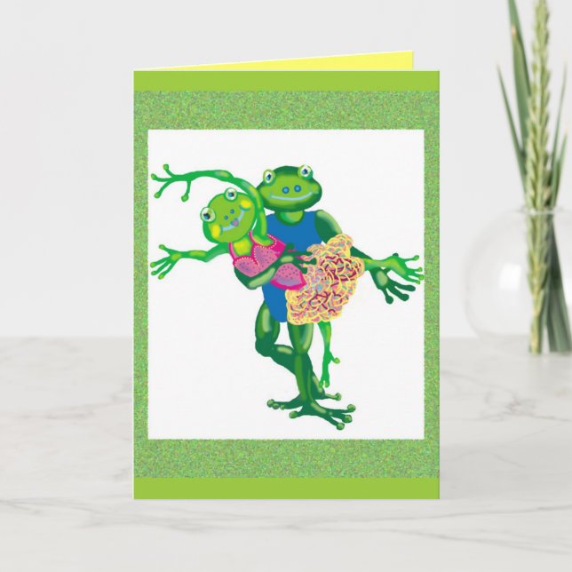 dancing frogs card (Front)