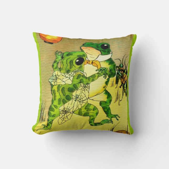 Dancing Frogs Cushion (Front)