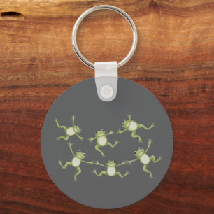Dancing Frogs Cute Amphibian Nature Lover Gift  Key Ring